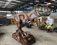Modèle de dinosaure animatronique grandeur nature de 6 m, T-rex en silicone imperméable, Tyrannosaurus pour musée, parc d'aventure, intérieur/extérieur