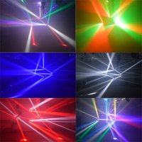 Projecteurs de scène Marslite Dj Lights Six Eyes Mini Spiders Moving Head RGBW LED, projecteurs de scène à faisceau mobile pour discothèque et fêtes à domicile