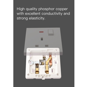 FUTINA BS UK interruttori elettrici <span class=keywords><strong>presa</strong></span> <span class=keywords><strong>presa</strong></span> 250V 3 Pin <span class=keywords><strong>presa</strong></span> a <span class=keywords><strong>muro</strong></span> multipresa - Product Image 4