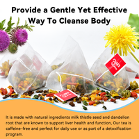 Tisane Détoxifiante pour le Foie Chinaherbs, Marque Privée, Sans OGM, Cure de 21 Jours, à base de Plantes GMP, avec Graines de Chardon-Marie pour le Soin et la Détoxification Hépatique