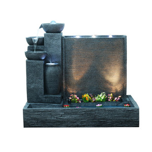 Fuente de Agua Decorativa para Pared, Cortina de Agua con Forma Geométrica, Duradera, para Interiores y Exteriores, Jardín, Villa, Sala de Estar, Hotel - Product Image 5