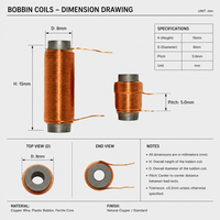 Bobine personnalisée en cuivre pour transformateur à induction, idéale pour l'alimentation électrique industrielle – Vente en gros de bobines d'induction