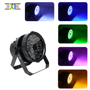 XJ NOUVEAU 18 pièces Lampe PAR étanche 180W LED RGBL 18*12W Perles de lampe de haute qualité Lampe à effets de scène pour spectacle en plein air Culture - Product Image 1