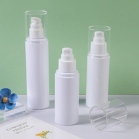 Vente en gros de flacons en PET de 100 ml/120 ml/150 ml, flacon pulvérisateur pour savon liquide, lotion, pompe, emballage cosmétique personnalisé pour shampoing, faux cils