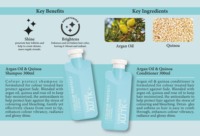Shampooing et revitalisant à l'huile d'argan du Maroc, hydratant naturel, sans sulfate, protection de la couleur, kératine, huile d'argan, shampooing pour cheveux