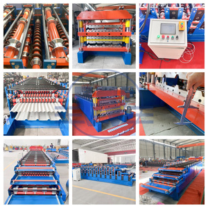 Vodley Steel <b>Sheet</b> Roll Forming Corrugated Panel and Roof <b>Tile</b> Making Machine Three Layers Easy to Operate 220v/380v - Product Image 4