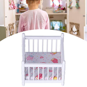 1:12 casa delle bambole Mini mobili camera dei bambini letto del bambino altalena - Product Image 4