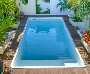 Customized Small <strong>Rectangular</strong> <strong>Swimming</strong> <strong>Pool</strong> with Step Design, Courtyard Landscape <strong>Pool</strong>, Family Outdoor Playing <strong>Pool</strong> - Product Image 4