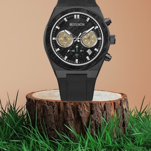 Montre pour homme Besseron, nouveau style, personnalisée, artisanale, avec un cadran gravé, en bois naturel unique - Product Image 5