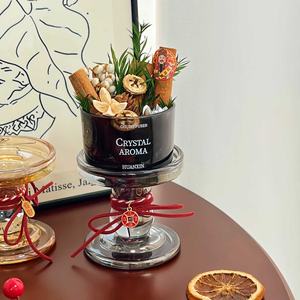 Diffuseur d'arômes sans flamme à la cannelle, thème forêt, pour la maison et la chambre, petit pot décoratif avec fleurs séchées, en coffret cadeau d'anniversaire - Product Image 6