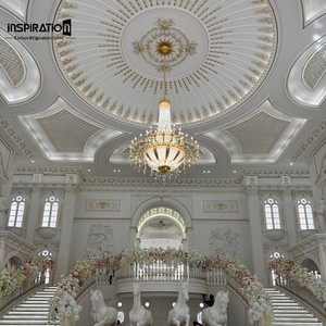 Cubierta Decorativa Clásica <span class=keywords><strong>de</strong></span> GRG para Columnas, Revestimiento para Diseño <span class=keywords><strong>de</strong></span> Pilares Estructurales, Pedimento Europeo <span class=keywords><strong>de</strong></span> GRG para Puertas - Product Image 3