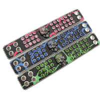 Bracelet en cuir PU avec fermoir tête de mort orné de strass, style gothique occidental, un accessoire élégant, polyvalent et distinctif.