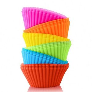 Wholesale Reusable Round Shape Mini <b>Silicone</b> <b>Baking</b> Pastry Liners <b>Baking</b> Cups Muffin Molds Cupcake - Product Image 1