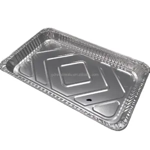 Foil Lux 23 oz Rectangle Silver Aluminum Take Out Tray - 3-Compartment - 8  1/2 x 6 1/2 x 1 3/4 - 100 count box