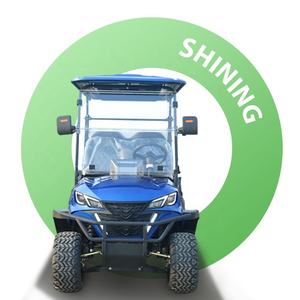 Shininglsv Oo ब्लैक इलेक्ट्रिक गोल्फ कार्ट 4 सीटों उच्च विन्यास 48v 100ah लिथियम बैटरी 5 kw गोल्फ कार्ट - Product Image 2