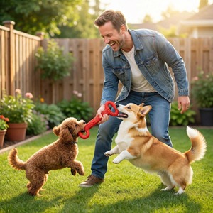 Juguete de Goma Natural Ecológico con Diseño Convexo Personalizado, Juguete Resistente para Masticar para Perros con Mordida Agresiva, Limpieza Dental - Product Image 6