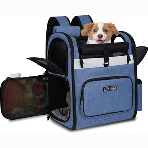 Portador de mascotas extensible superior de muestra gratis 17x11x9,5 pulgadas aprobado por la aerolínea de Alaska, portador de lados suaves para pequeños - Product Image 1