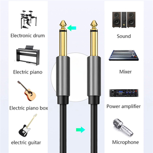 Câble audio Jack 3,5 mm vers double 6,5 mm, câble auxiliaire double 6,35 mm mâle TRS <span class=keywords><strong>pour</strong></span> <span class=keywords><strong>iPod</strong></span>, haut-parleur stéréo, câble audio mono 3,5 vers 6,5 - Product Image 6
