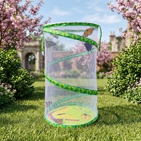 Cage à insectes et papillons pliable et écologique, cage géante pop-up avec terrarium en maille durable pour la collection d'insectes