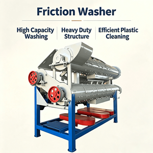 Équipement de nettoyage par friction pour copeaux plastiques, certifié CE, laveuse industrielle à friction pour copeaux plastiques pour usine de recyclage - Product Image 1
