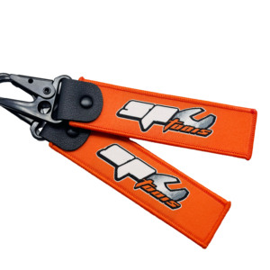 Portachiavi Personalizzato in Tessuto Durevole con Logo, Stampa Digitale o Ricamo, Etichetta in Tessuto Personalizzata con Anello Portachiavi - Product Image 5