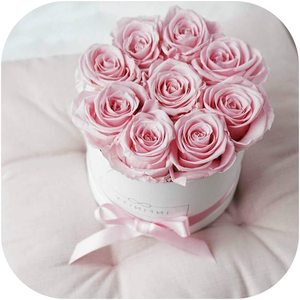 Wholesale Cardboard Flower Boxes with Lid Rose Bucket Florist Gifts Packaging Box Flowers
