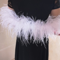 Boas en plumes d'autruche artificielles de haute qualité en gros, accessoires de vêtement, plumes d'autruche pour accessoires de robe DIY, carnaval