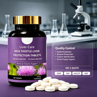 Complément de protection hépatique à base de Chardon-Marie et de Silymarine, formulé par des scientifiques spécialisés dans la science naturelle, pour un foie sain, vente directe usine, 60 comprimés
