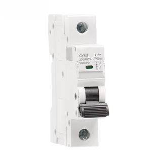 Para <span class=keywords><strong>Gym9</strong></span> 6ka, Nuevo Diseño Original Mcb Curva B C D Disponible, Interruptor Automático Miniatura Monofásico Europeo C63, Protección Ip20 - Product Image 1