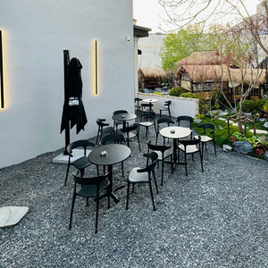 <span class=keywords><strong>Table</strong></span> de salle à manger extérieure carrée en aluminium moderne et légère, en métal durable pour les écoles, les hôtels, les petits jardins, les restaurants, les parcs - Product Image 2