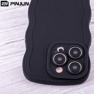 Carcasa de acrílico transparente para teléfono móvil, carcasa ondulada de Color TPU para iPhone 14, 13, 12, 11 <span class=keywords><strong>Pro</strong></span> <span class=keywords><strong>Max</strong></span>, 2023 - Product Image 4