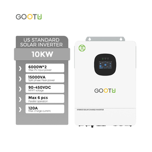 Onduleur hybride hors réseau <span class=keywords><strong>GOOTU</strong></span> standard US 10 kW à phase divisée, générateur 10000 W 120 V 240 V CA, onduleur solaire double MPPT - Product Image 4