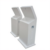 Boîte de commande en acier galvanisé Shangyi avec écran tactile IP54, console d'opération inclinée, modèle SY-8122/SY-8010 640Wx1450Hx435Dmm