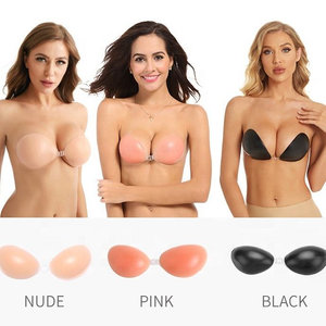 <span class=keywords><strong>Copricapezzoli</strong></span> Adesivi Invisibili Riutilizzabili in Silicone 100% per Donna, Petali per Seno <span class=keywords><strong>Push</strong></span>-<span class=keywords><strong>Up</strong></span> - Product Image 1