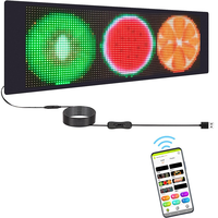 Pixel 32*96 RVB couleur Flexible publicité écran LED APP contrôle défilement Message affichage doux LED conseil Flexible LED panneau