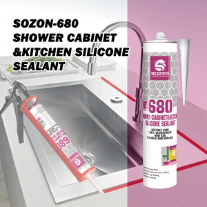 Colle silicone acide <span class=keywords><strong>Sozen</strong></span>-680 de qualité commerciale, haute résistance, anti-fissures, mastic pour joints de construction de l'usine <span class=keywords><strong>Sozen</strong></span> - Product Image 5