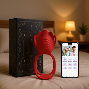 Vibrateur portable Edya en gel de silice, alimenté par USB, avec télécommande via application, stimulateur clitoridien et point G, jouet sexuel pour adultes - Product Image 2