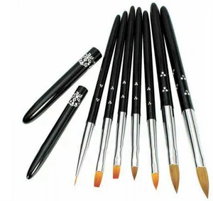 Top quality professional manufacture best Acrylic cheap Nail Art Brush sets wholesale