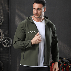 <b>Workout</b> Mens Breathable <b>Jackets</b> Hoodie Windproof Joggers Wears Gym Fitness Mens Full Zipper Training <b>Jackets</b> Wears - Product Image 1