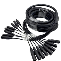 Câble serpent professionnel 8 canaux XLR mâle vers femelle