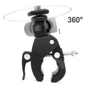 <b>Clamp</b> Mount Camera Tripod Holder <b>Quick</b> Release Plastic Bike Mount 180 Degree Adjustable - Product Image 4
