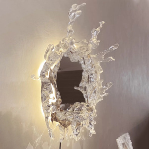 Espejo Decorativo Artístico con Lámpara de Pared de Agua para Salas de Estar, Hoteles, Salas de Exposición y Baños, Espejos Decorativos Populares con Efecto de Agua - Product Image 6