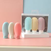 Botellas de Loción Ovaladas de PE Reciclado, Recargables, con Tapa Abatible, para Cosméticos de Viaje, Color Personalizado, Logotipo Personalizado, Jabón Líquido, Gel de Ducha