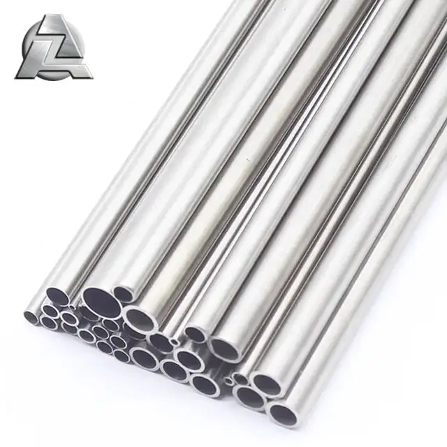 Sección hueca 6060 6061 6063 T5 T6 Perfil de extrusión tubular de tubo de aleación de aluminio de metal redondo extruido
