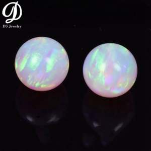 Bola de ópalo sintético arcoíris de alta temperatura al por mayor ópalo Galaxia sin resina - Product Image 6