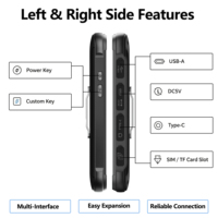Tableta Robusta JINTOU con RFID, Android 9, Lector UHF de Alto Rendimiento ISO 18000-6C, 4G, Captura de Datos Industrial para Logística y Almacén