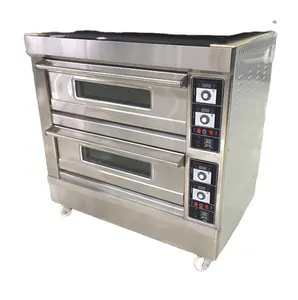 Коммерческая Хлебопекарная машина/хлебопекарная печь, газовая/электрическая палубная печь, 3-х палубная пекарная печь