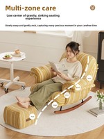 Fauteuil inclinable à bascule en bois pour balcon, canapé de luxe léger pour salon, détente et sommeil, mobile, garantie 2 ans