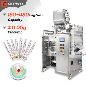 Máquina automática de alta productividad para llenar y sellar bolsas/sobres de plástico para helados, caramelos de gelatina y líquidos. - Product Image 1