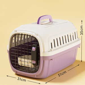 Pet Airline Carrier Box - Portable Car Travel <b>Crate</b> for Cats & Small Dogs - Product Image 1